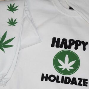 Happy Holidaze White Sweat Suite
